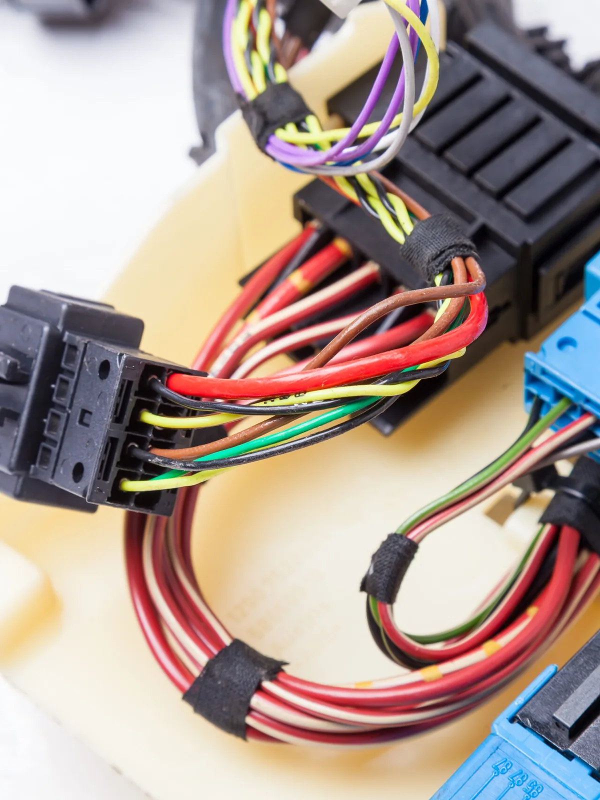 Fleet-grade wire harness with connectors, built by Harness Solutions Australia