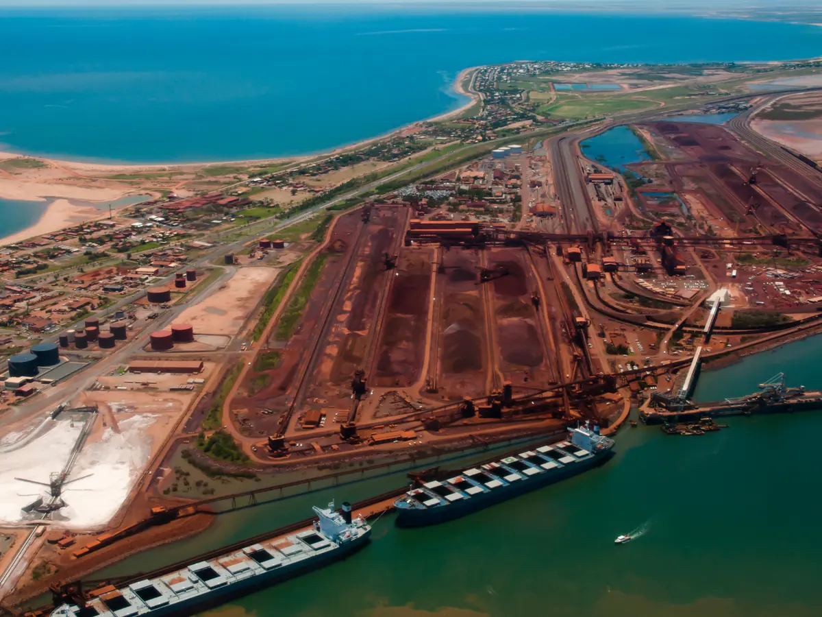 Container vessel at an Australian port