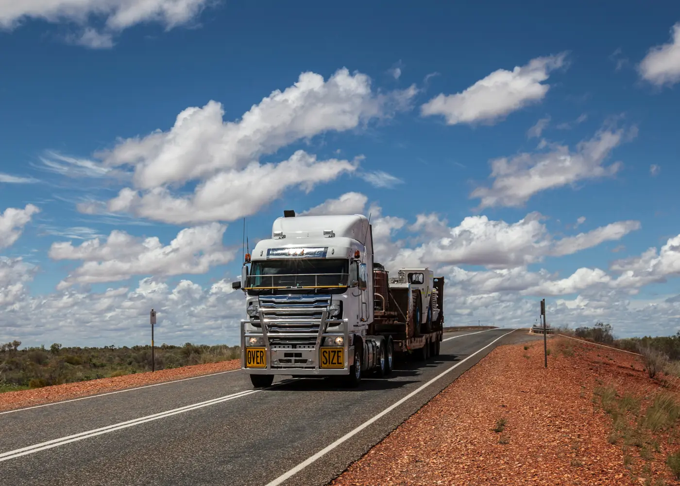 Road train and heavy haulage vehicles